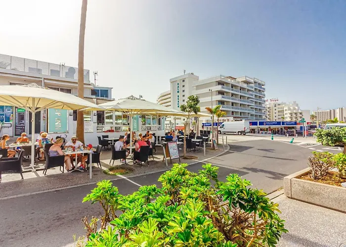 Aircon Americas 2min Off A 1 Bedrm Wifi Lägenhet Playa de las Americas (Tenerife)